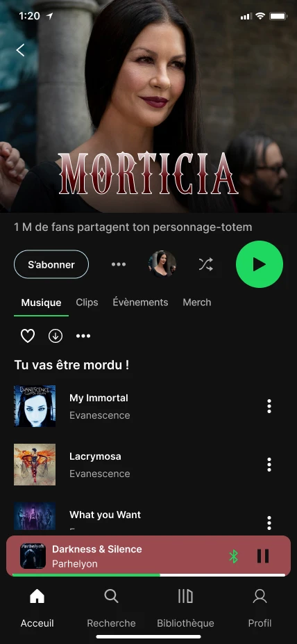 Playlist de Morticia : « Tu vas être mordu ! »
