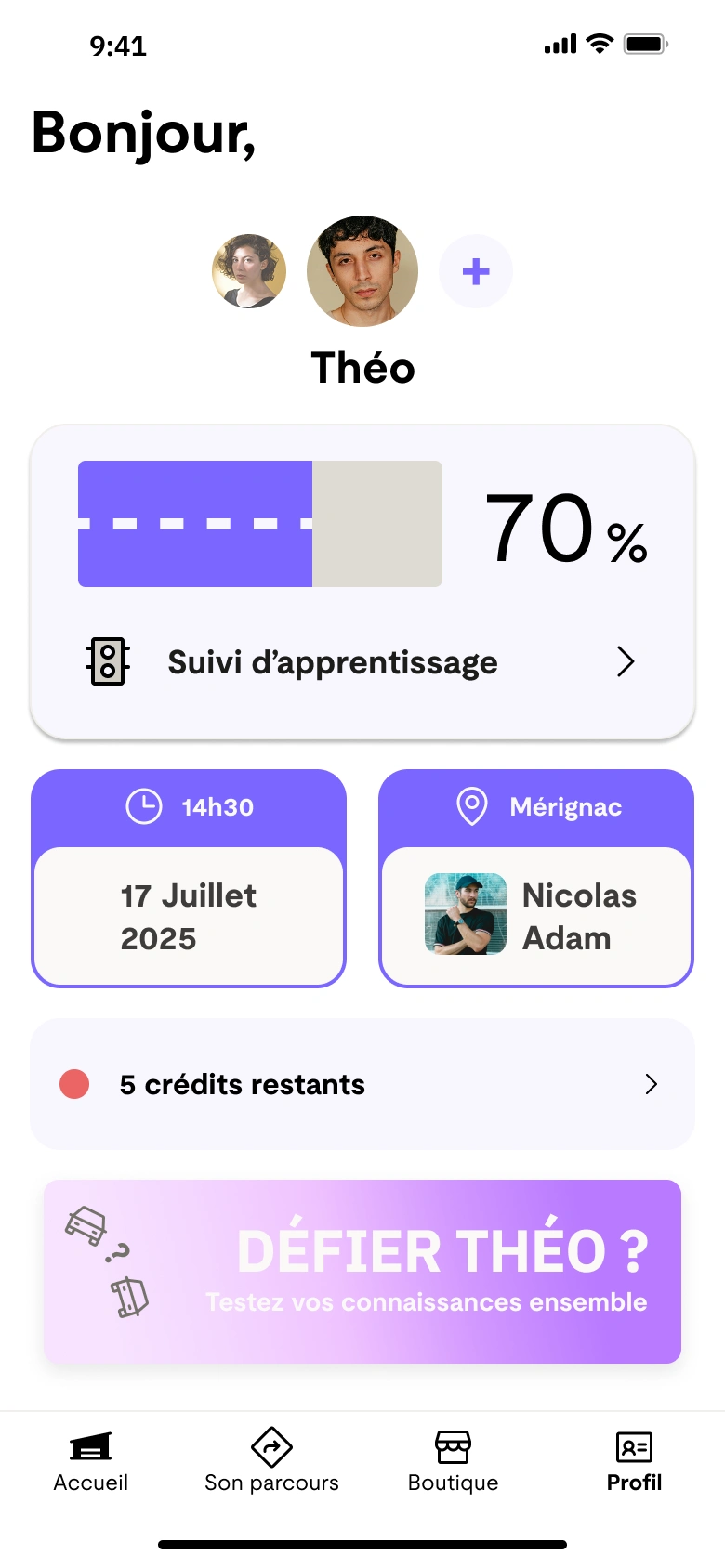 Dashboard V2 : « Suivi d’apprentissage »